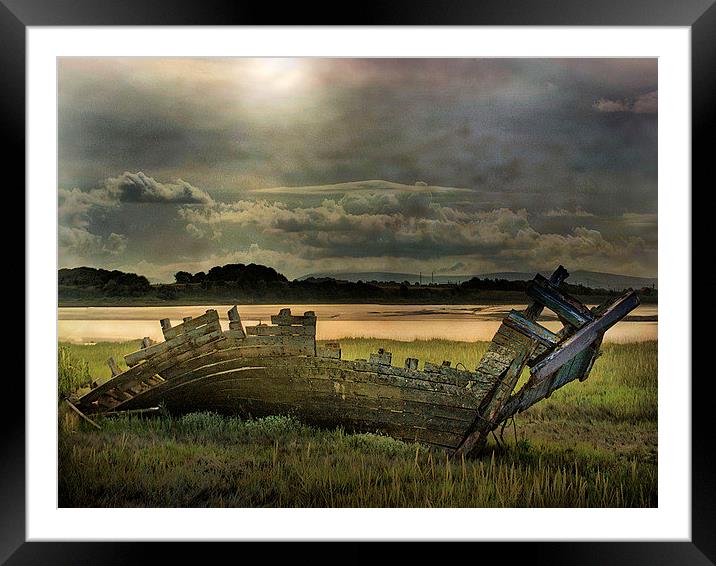  Fleetwood Wreck Framed Mounted Print by Irene Burdell