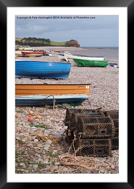  Budleigh beach Framed Mounted Print by Pete Hemington
