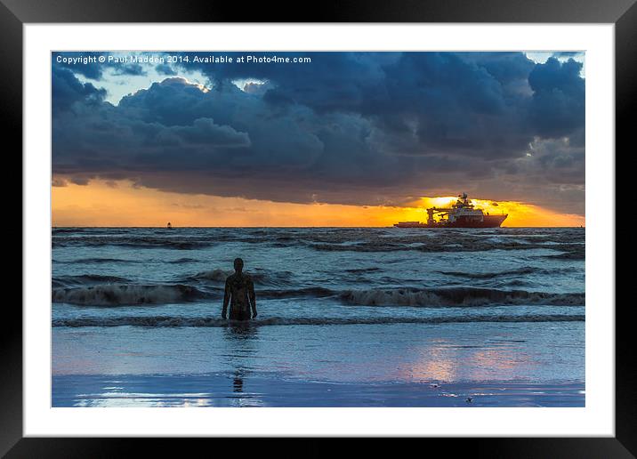 The Polar King from Crosby Beach Framed Mounted Print by Paul Madden