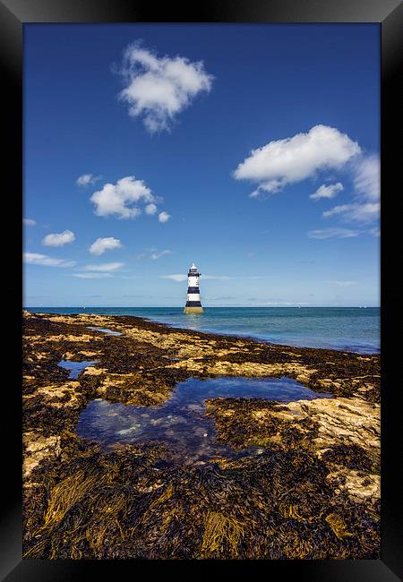  Trwyn Du Lighthouse  Framed Print by Ian Mitchell