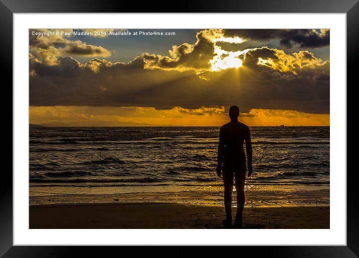 Sunset at Crosby Framed Mounted Print by Paul Madden