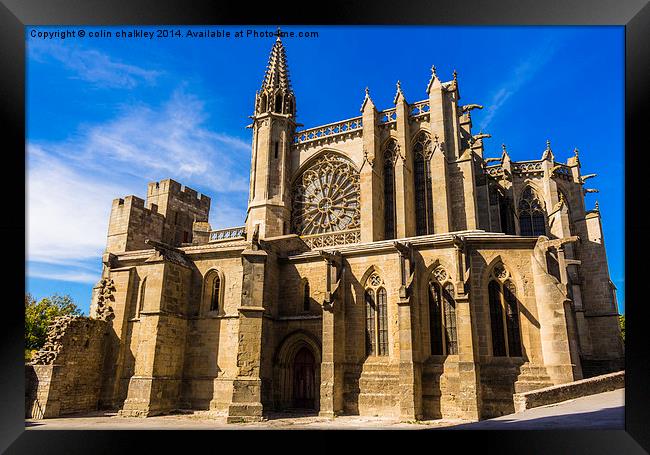 Basilica of Saint-Nazaire and Saint-Celse  Framed Print by colin chalkley