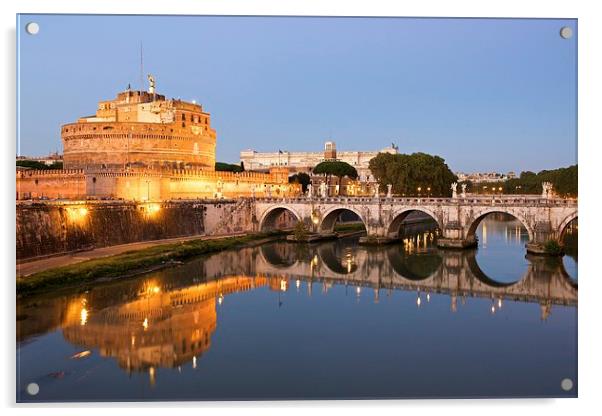 Castel Sant'Angelo Acrylic by Stephen Taylor