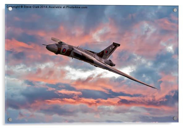  Avro Vulcan at Dawn Acrylic by Steve H Clark