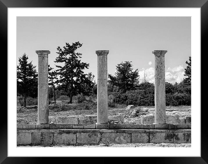  The Temple of Apollo, Kourion, Cyrpus Framed Mounted Print by Sharon Bowman