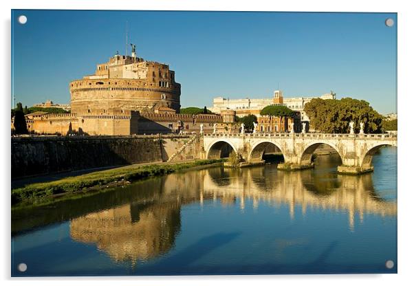 Castel Sant'Angelo Acrylic by Stephen Taylor