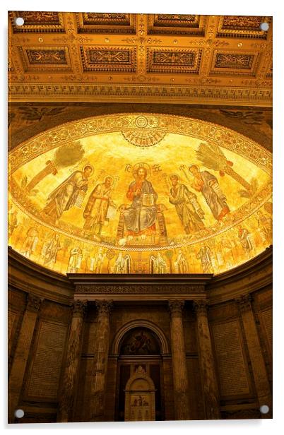 St. Pauls Basilica, Rome Acrylic by Stephen Taylor