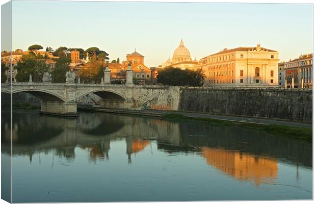  Early Morning in Rome Canvas Print by Stephen Taylor
