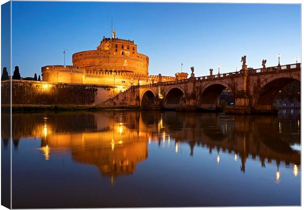 Ponte Sant'Angelo Canvas Print by Stephen Taylor