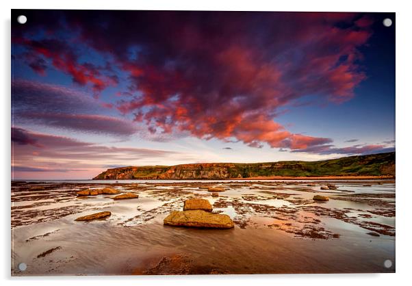  Saltwick Bay, North Yorkshire Acrylic by Dave Hudspeth Landscape Photography