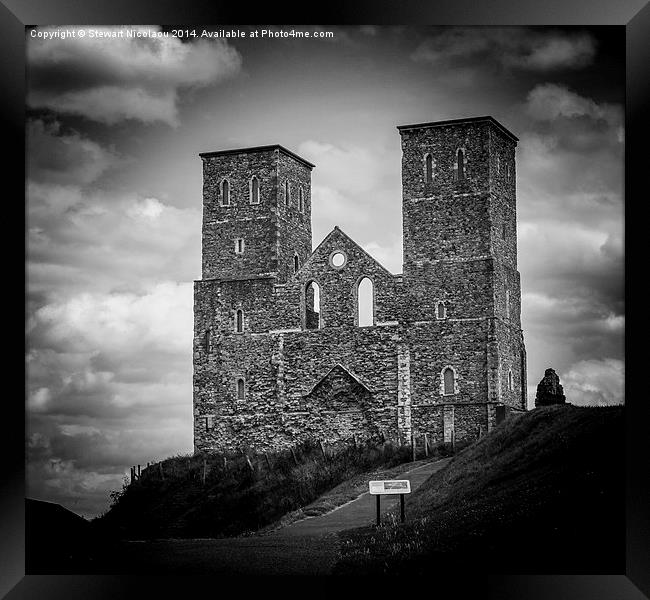 Reculver Castle Framed Print by Stewart Nicolaou