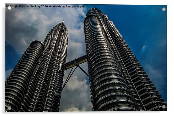 Petronas Towers - Kuala Lumpur  Acrylic by colin chalkley