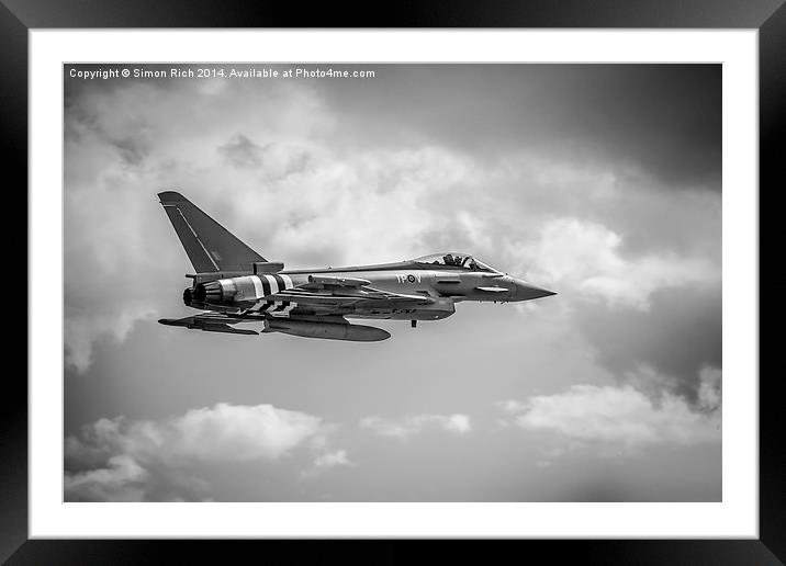  Eurofighter.(Typhoon). Framed Mounted Print by Simon Rich