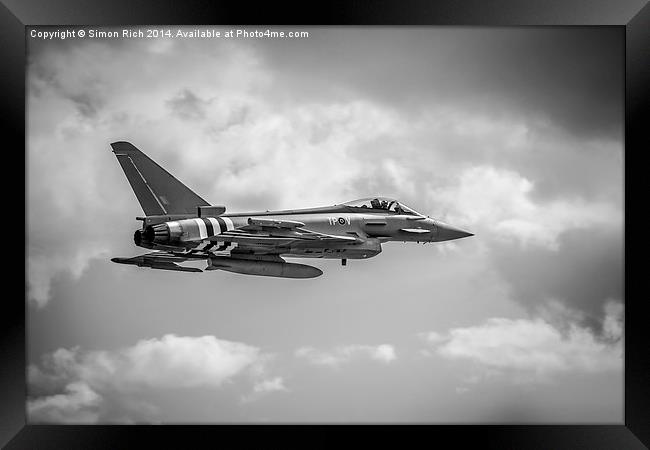  Eurofighter.(Typhoon). Framed Print by Simon Rich