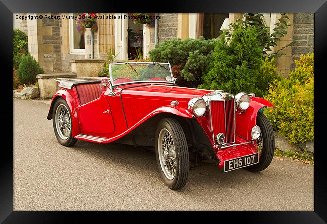  Red Roadster Framed Print by Robert Murray