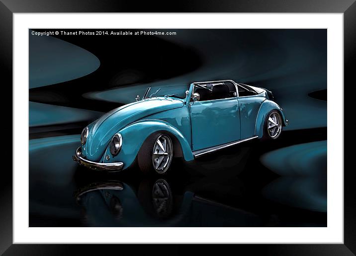  Convertible Beatle  Framed Mounted Print by Thanet Photos