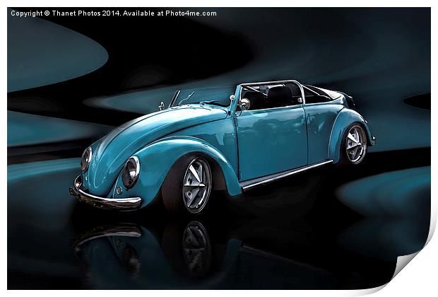  Convertible Beatle  Print by Thanet Photos