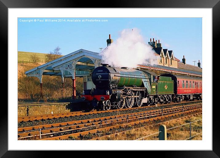  LNER V2 Green Arrow Leaving Hellifield Framed Mounted Print by Paul Williams