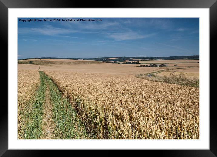 Pathway to the Chiltern Hills Framed Mounted Print by Jim Hellier
