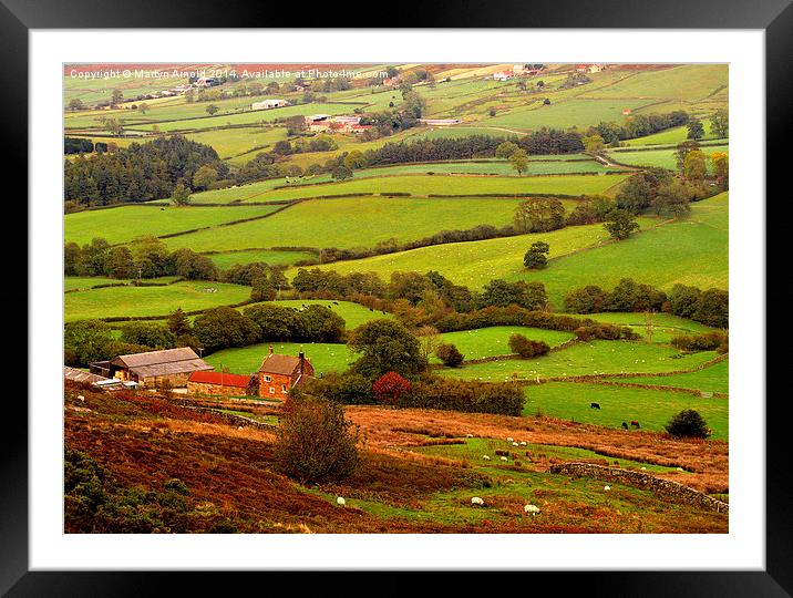  Danby Dale  North York Moors Framed Mounted Print by Martyn Arnold