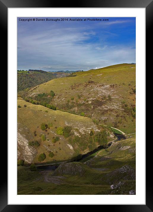  Dovedale Framed Mounted Print by Darren Burroughs
