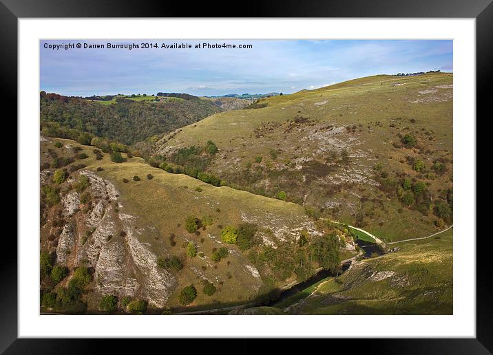   Dovedale Framed Mounted Print by Darren Burroughs