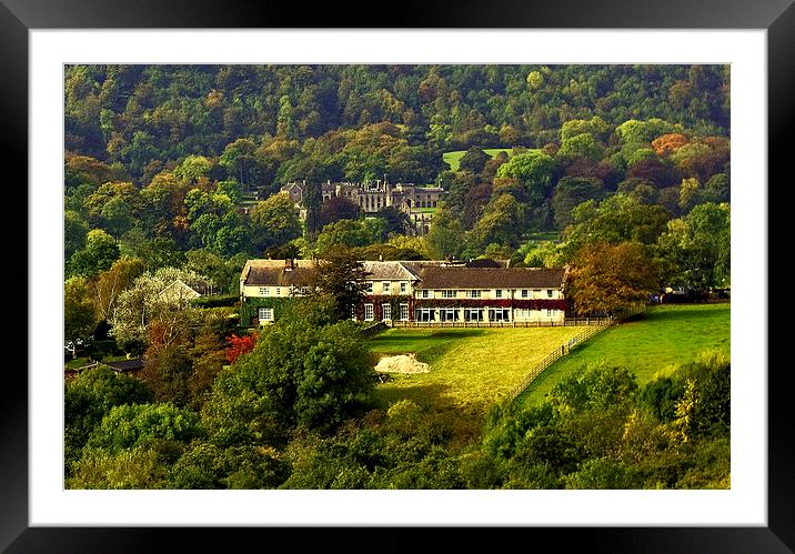 The Izaak Walton Hotel and Ilam Hall Framed Mounted Print by Darren Burroughs