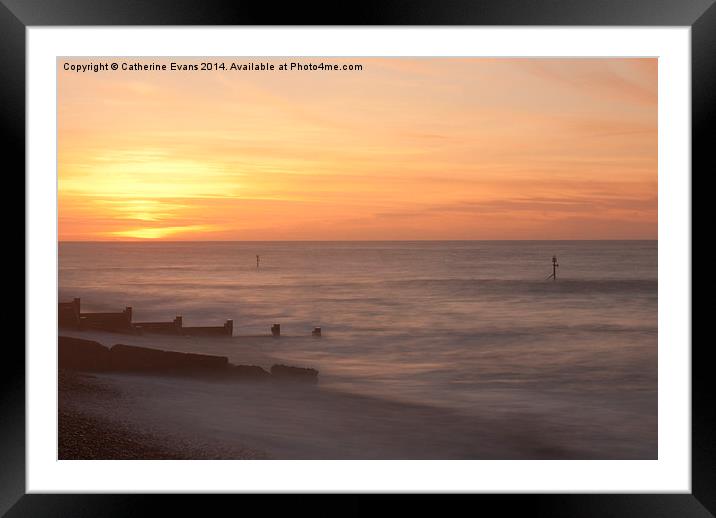  Sheringham Sunset #2 Framed Mounted Print by Catherine Fowler