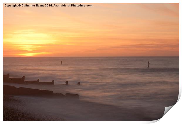  Sheringham Sunset #2 Print by Catherine Fowler
