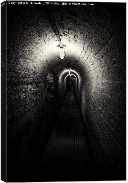  The Workhouse Cellar Corridor Canvas Print by RSRD Images 
