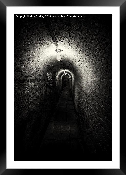  The Workhouse Cellar Corridor Framed Mounted Print by RSRD Images 