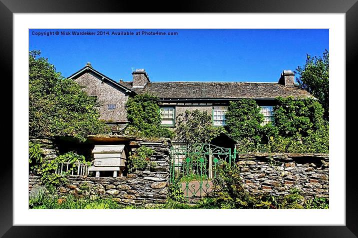 Hilltop Farm Framed Mounted Print by Nick Wardekker