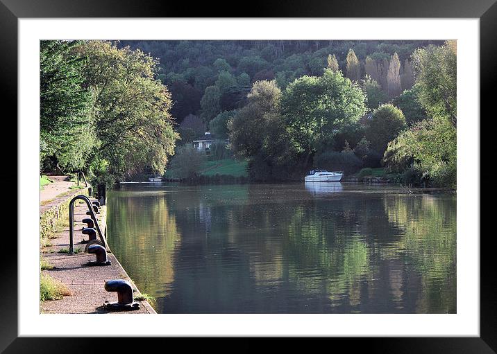  Goring on Thames Framed Mounted Print by Tony Bates