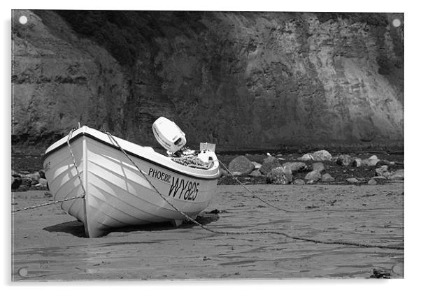 Phoebe On The Beach Acrylic by Nigel Walker