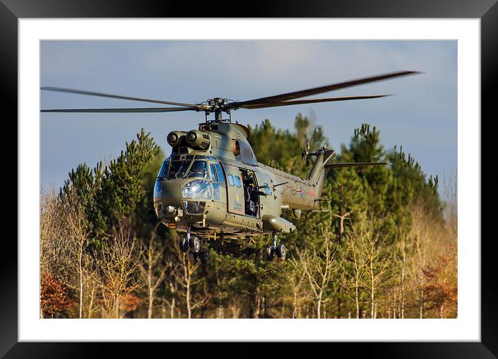  RAF Puma 78 Squadron Framed Mounted Print by Oxon Images
