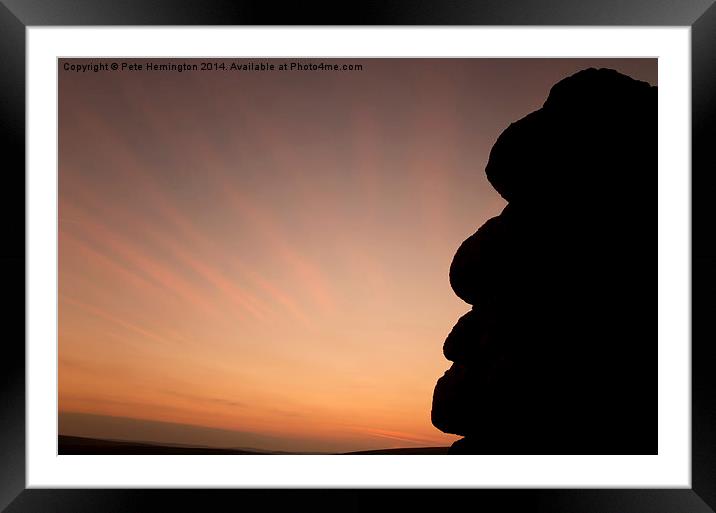Watching the sunset Framed Mounted Print by Pete Hemington