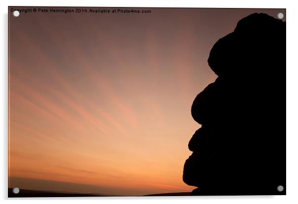 Watching the sunset Acrylic by Pete Hemington