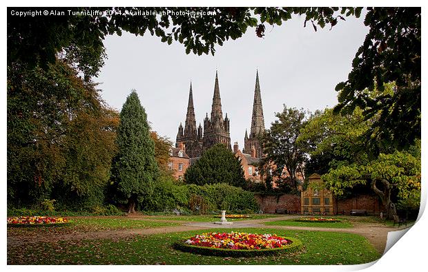 Heavenly Memorial Garden Print by Alan Tunnicliffe