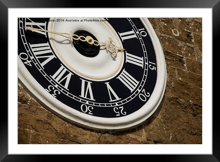  Upton Clock Framed Mounted Print by Brian Garner