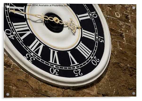  Upton Clock Acrylic by Brian Garner