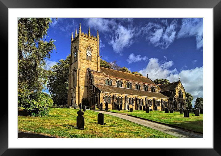 St Margarets Church, Swinton, South Yorkshire Framed Mounted Print by Darren Galpin