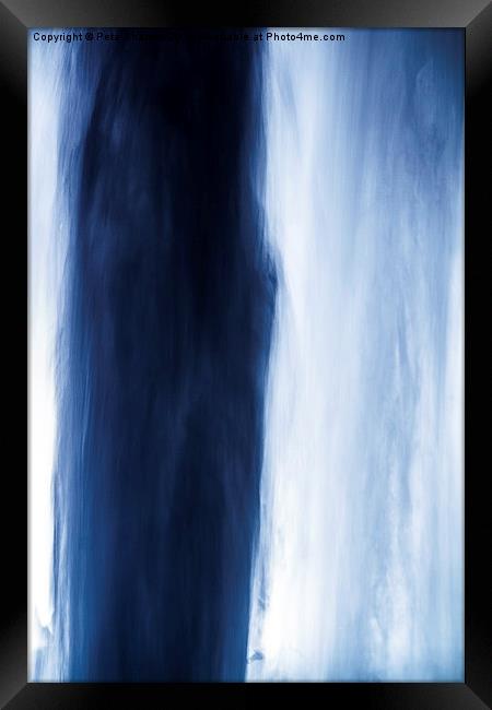 Falling Blue Framed Print by Peta Thames