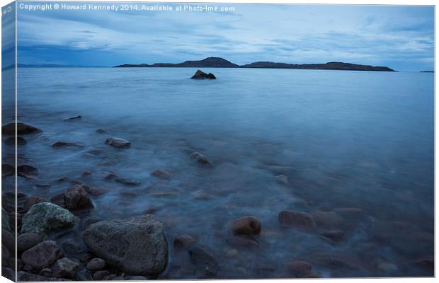 Summer Isles from Achiltibuie at dusk Canvas Print by Howard Kennedy