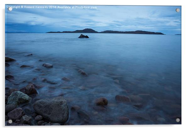 Summer Isles from Achiltibuie at dusk Acrylic by Howard Kennedy