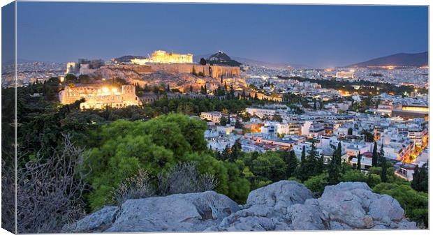  Acropolis of Athens Canvas Print by Stephen Taylor