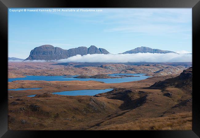 Suilven from the foothills of Stac Pollaidh Framed Print by Howard Kennedy