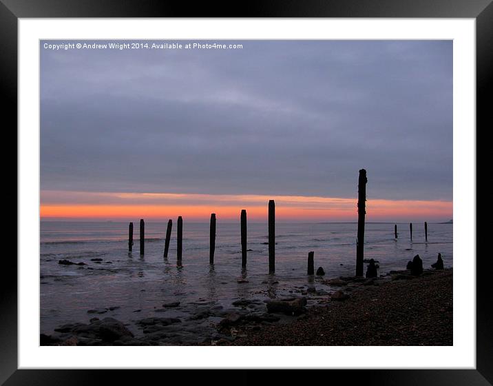  Suffolk Shore Framed Mounted Print by Andrew Wright