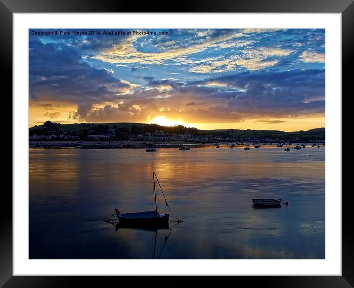  Instow Sunrise Framed Mounted Print by Pete Moyes