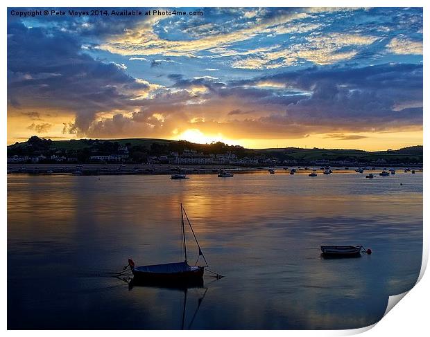  Instow Sunrise Print by Pete Moyes