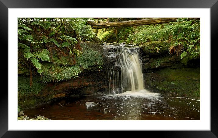  Fairlie Waterfall Framed Mounted Print by Geo Harris